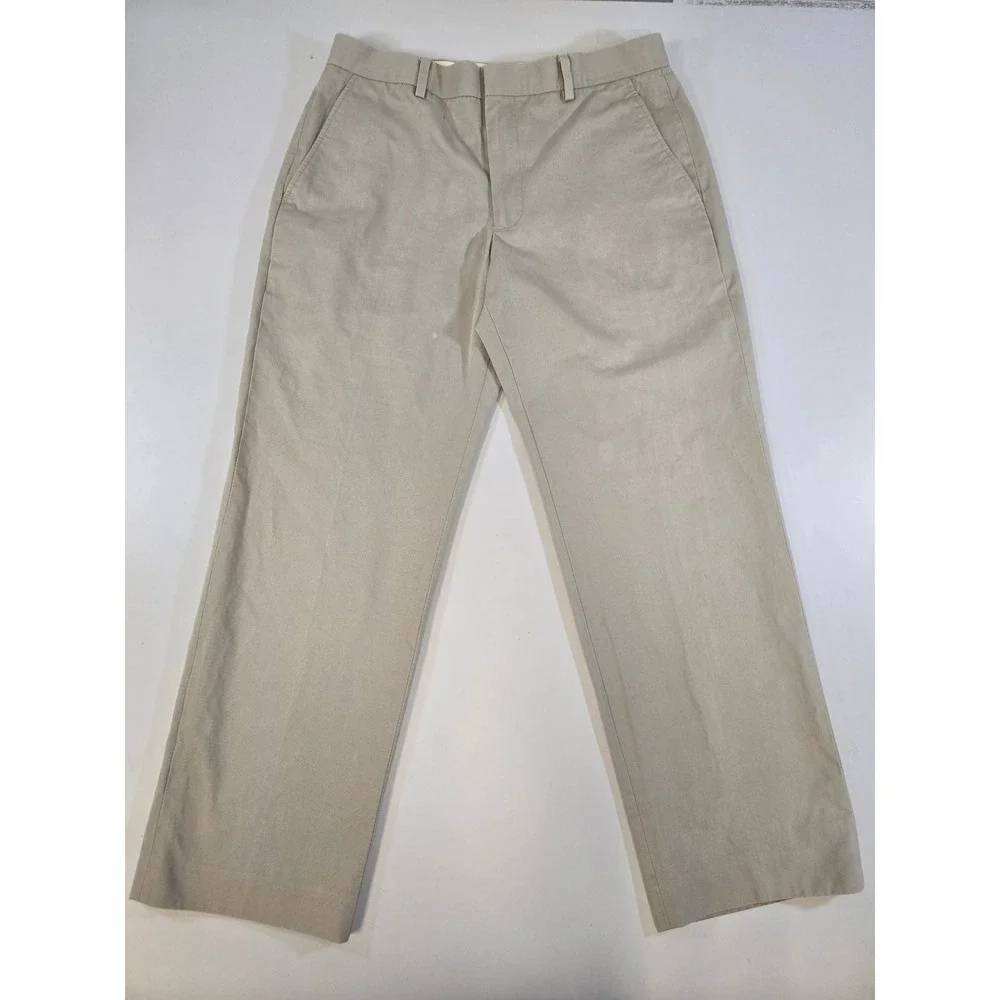 Banana Republic Modern Fit Chinos Mens 32x30 Khaki Tan Tessuti di Sondrio Cotton